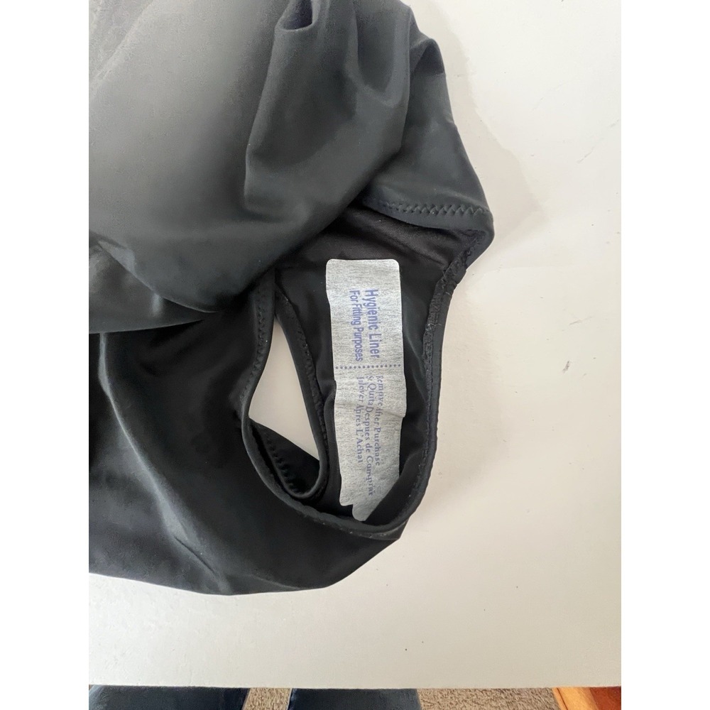 NWT Paramour One‑Shoulder Mesh Detail Underwire Swimsuit Black Plus 0X 36DD 38D - Picture 9 of 10